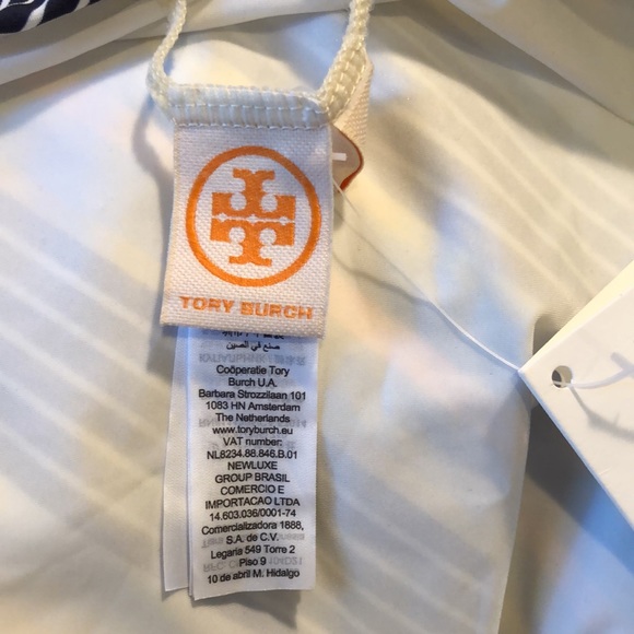 NEW Tory Burch Field Stripe Swim Bottoms Small NWT - Picture 4 of 10